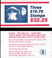 Scott BK148<br />$32.25 | $10.75 Express Mail: Eagle and Half Moon<br />Booklet<br /><span class=quot;smallerquot;>(reference or stock image)</span>