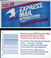 Scott BK149<br />$32.25 | $10.75 Express Mail: Eagle and Half Moon<br />Booklet<br /><span class=quot;smallerquot;>(reference or stock image)</span>