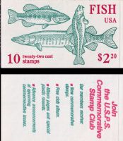 Scott BK154<br />$2.20 | 22c Fish<br />Booklet<br /><span class=quot;smallerquot;>(reference or stock image)</span>