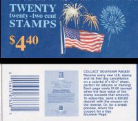 Scott BK156<br />$4.40 | 22c Fireworks<br />Booklet<br /><span class=quot;smallerquot;>(reference or stock image)</span>
