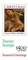 Scott BK167<br />$5.00 | 25c Madonna and Child by Caracci<br />Booklet<br /><span class=quot;smallerquot;>(reference or stock image)</span>