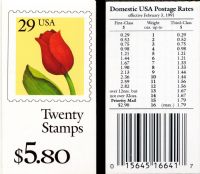 Scott BK185<br />$5.80 | 29c Tulip<br />Booklet<br /><span class=quot;smallerquot;>(reference or stock image)</span>