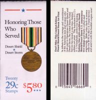 Scott BK190<br />$5.80 | 29c Desert Storm<br />Booklet<br /><span class=quot;smallerquot;>(reference or stock image)</span>