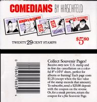 Scott BK191<br />$5.80 | 29c Comedians<br />Booklet<br /><span class=quot;smallerquot;>(reference or stock image)</span>