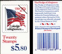 Scott BK197<br />$5.80 | 29c Flag - Black Denomination<br />Booklet<br /><span class=quot;smallerquot;>(reference or stock image)</span>