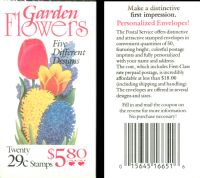 Scott BK208<br />$5.80 | 29c Garden Flowers<br />Booklet<br /><span class=quot;smallerquot;>(reference or stock image)</span>