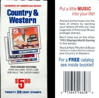 Scott BK210<br />$5.80 | 29c Country and Western<br />Booklet<br /><span class=quot;smallerquot;>(reference or stock image)</span>