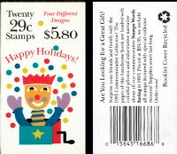Scott BK212<br />$5.80 | 29c Holiday Greetings<br />Booklet<br /><span class=quot;smallerquot;>(reference or stock image)</span>