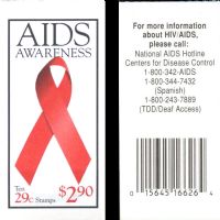 Scott BK213<br />$2.90 | 29c Aids Awareness<br />Booklet<br /><span class=quot;smallerquot;>(reference or stock image)</span>