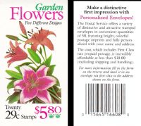 Scott BK215<br />$5.80 | 29c Garden Flowers<br />Booklet<br /><span class=quot;smallerquot;>(reference or stock image)</span>