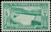 Scott 1009<br />3c Grand Coulee Dam<br />Pane Single<br /><span class=quot;smallerquot;>(reference or stock image)</span>