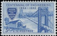 Scott 1012<br />3c American Society of Engineers Centenary<br />Pane Single<br /><span class=quot;smallerquot;>(reference or stock image)</span>