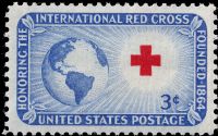 Scott 1016<br />3c Red Cross<br />Pane Single<br /><span class=quot;smallerquot;>(reference or stock image)</span>