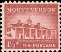 Scott 1032<br />1½c Mount Vernon<br />Pane Single<br /><span class=quot;smallerquot;>(reference or stock image)</span>