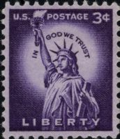 Scott 1035-Wet<br />3c Statue of Liberty<br />Pane Single; Untagged<br /><span class=quot;smallerquot;>(reference or stock image)</span>