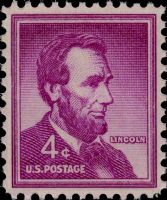 Scott 1036a-Dry<br />4c Abraham Lincoln<br />Pane Single; Untagged<br /><span class=quot;smallerquot;>(reference or stock image)</span>