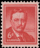 Scott 1039-Wet<br />6c Theodore Roosevelt<br />Pane Single<br /><span class=quot;smallerquot;>(reference or stock image)</span>