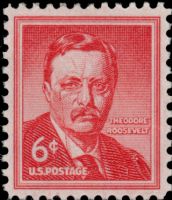 Scott 1039a-Dry<br />6c Theodore Roosevelt<br />Pane Single<br /><span class=quot;smallerquot;>(reference or stock image)</span>