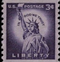 Scott 1057-Wet<br />3c Statue of Liberty (Coil)<br />Coil Single<br /><span class=quot;smallerquot;>(reference or stock image)</span>