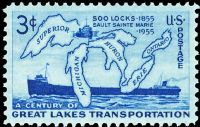 Scott 1069<br />3c Soo Locks Centenary<br />Pane Single<br /><span class=quot;smallerquot;>(reference or stock image)</span>