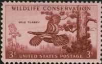 Scott 1077<br />3c Wild Turkey<br />Pane Single<br /><span class=quot;smallerquot;>(reference or stock image)</span>