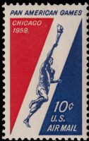 Scott C56<br />10c 3rd Pan American Games - Chicago IL<br />Pane Single<br /><span class=quot;smallerquot;>(reference or stock image)</span>