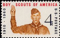 Scott 1145<br />4c Boy Scouts of America<br />Pane Single<br /><span class=quot;smallerquot;>(reference or stock image)</span>