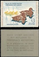 Scott RW27<br />$3.00 Redhead Ducks - Issued 1960<br />Pane Single<br /><span class=quot;smallerquot;>(reference or stock image)</span>