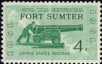 Scott 1178<br />4c Civil War Centennial 1861: Siege of Fort Sumter<br />Pane Single<br /><span class=quot;smallerquot;>(reference or stock image)</span>