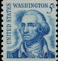 Scott 1304<br />5c George Washington (Coil)<br />Shiny Gum; Coil Single<br /><span class=quot;smallerquot;>(reference or stock image)</span>