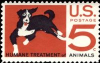 Scott 1307<br />5c Humane Treatment of Animals<br />Pane Single<br /><span class=quot;smallerquot;>(reference or stock image)</span>