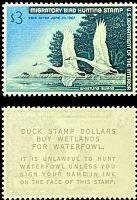 Scott RW33<br />$3.00 Whistling Swans - Issued 1966<br />Pane Single<br /><span class=quot;smallerquot;>(reference or stock image)</span>
