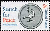 Scott 1326<br />5c Lions International Search for Peace<br />Pane Single<br /><span class=quot;smallerquot;>(reference or stock image)</span>