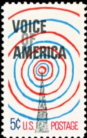 Scott 1329<br />5c Voice of America<br />Pane Single<br /><span class=quot;smallerquot;>(reference or stock image)</span>