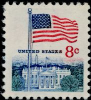 Scott 1338D<br />6c Flag Over the White House - Huck Press<br />Pane Single<br /><span class=quot;smallerquot;>(reference or stock image)</span>