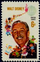Scott 1355<br />6c Walter Elias Disney <br />Pane Single<br /><span class=quot;smallerquot;>(reference or stock image)</span>