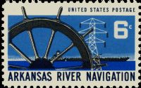 Scott 1358<br />6c Arkansas River Navigation<br />Pane Single<br /><span class=quot;smallerquot;>(reference or stock image)</span>