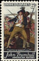 Scott 1361<br />6c John Trumbull - quot;The Battle of Bunker Hillquot; <br />Pane Single<br /><span class=quot;smallerquot;>(reference or stock image)</span>