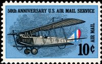 Scott C74<br />10c 50th Anniversary of Airmail<br />Pane Single<br /><span class=quot;smallerquot;>(reference or stock image)</span>