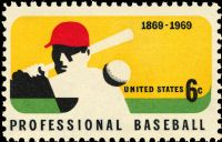 Scott 1381<br />6c Professional Baseball Centennial<br />Pane Single<br /><span class=quot;smallerquot;>(reference or stock image)</span>