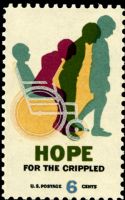 Scott 1385<br />6c Hope For Crippled<br />Pane Single<br /><span class=quot;smallerquot;>(reference or stock image)</span>