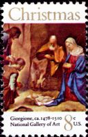 Scott 1444<br />8c Adoration of the Shepherds<br />Pane Single<br /><span class=quot;smallerquot;>(reference or stock image)</span>