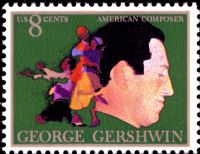 Scott 1484<br />8c George Gershwin<br />Pane Single<br /><span class=quot;smallerquot;>(reference or stock image)</span>