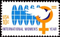 Scott 1571<br />10c International Womens Year<br />Pane Single<br /><span class=quot;smallerquot;>(reference or stock image)</span>