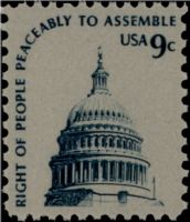 Scott 1591<br />9c Capitol Dome<br />Pane Single; Shiny Gum; Overall Tag<br /><span class=quot;smallerquot;>(reference or stock image)</span>