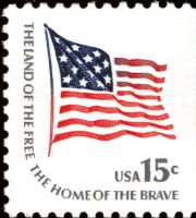 Scott 1597<br />15c Fort McHenry Flag<br />Pane Single; Large Block Tag<br /><span class=quot;smallerquot;>(reference or stock image)</span>