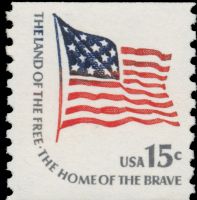 Scott 1618C<br />15c Ft. McHenry Flag (Coil)<br />Coil Single<br /><span class=quot;smallerquot;>(reference or stock image)</span>
