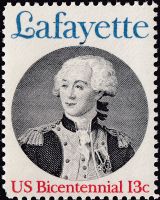 Scott 1716<br />13c Lafayette - Landing in South Carolina Bicentennial<br />Pane Single<br /><span class=quot;smallerquot;>(reference or stock image)</span>