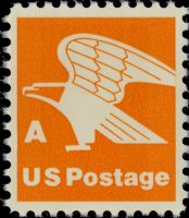 Scott 1735<br />(15c) Rate Change A - Orange Eagle<br />Pane Single; Overall Tag<br /><span class=quot;smallerquot;>(reference or stock image)</span>