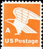 Scott 1736<br />(15c) Rate Change A - Orange Eagle<br />Booklet Pane Single; Overall Tag<br /><span class=quot;smallerquot;>(reference or stock image)</span>